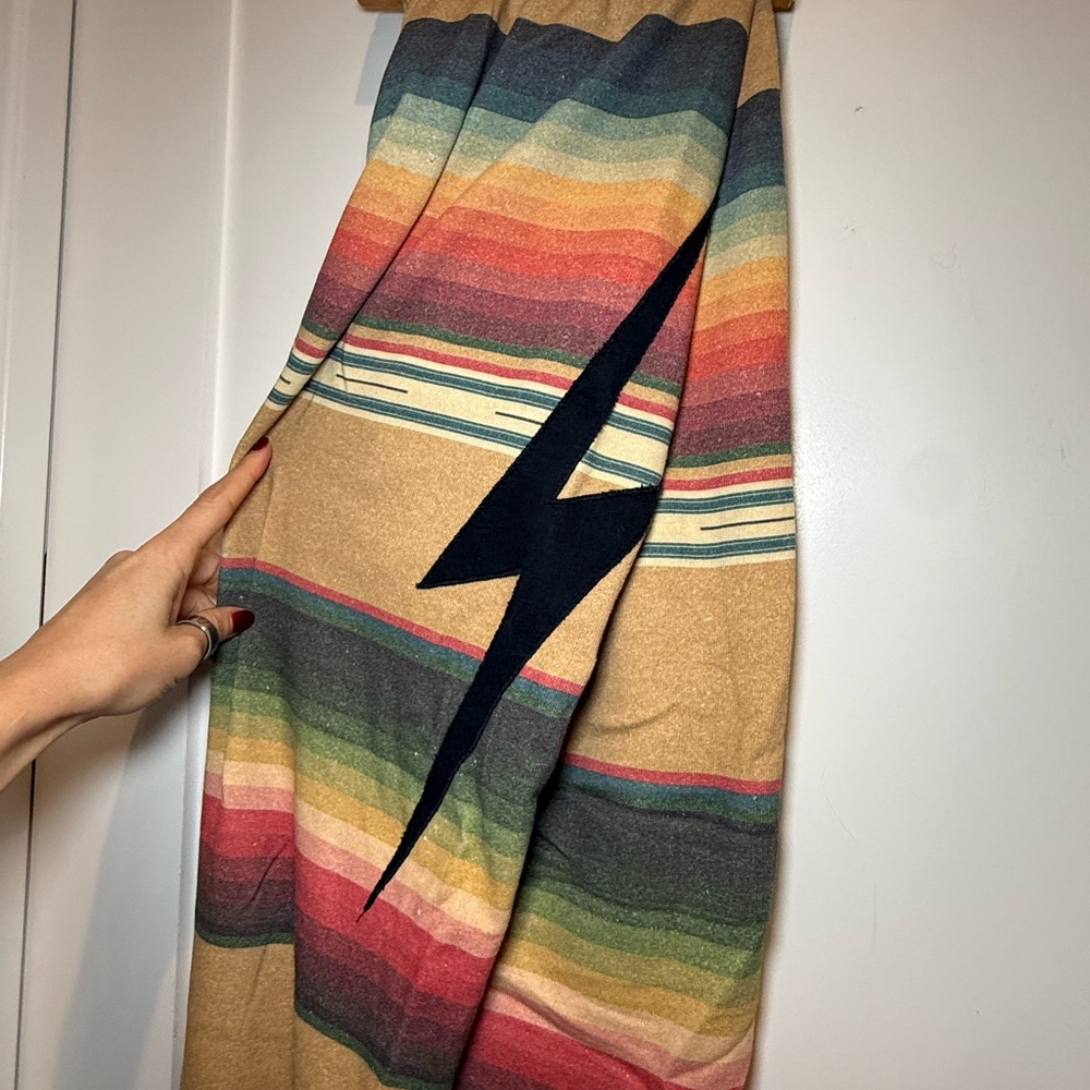 Aviator Nation Rainbow Joggers with Bolt- Small - Picture 2 of 4